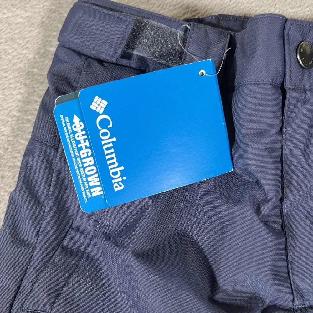 Columbia Bugaboo Snow‎ Pants Youth XXS 4/5 Navy Omni-Heat Ski Winter